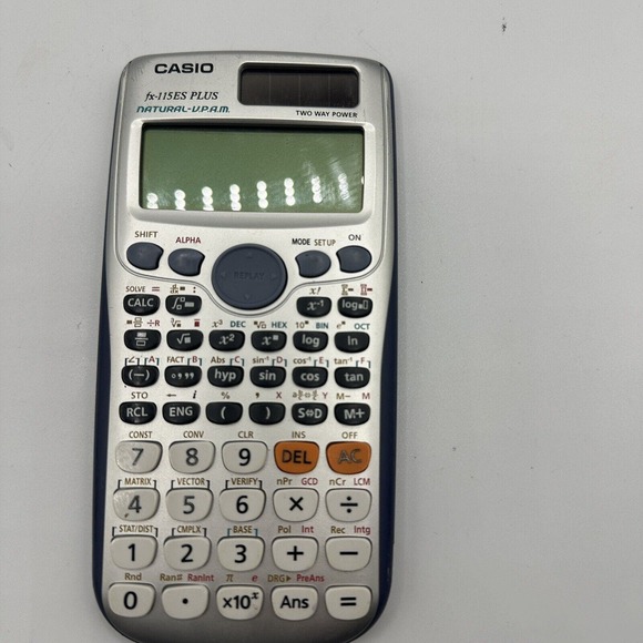 Casio Fx-115ES Plus Natural-V.P.A.M. Scientific Calculator Works Great Blue EUC - Picture 4 of 7